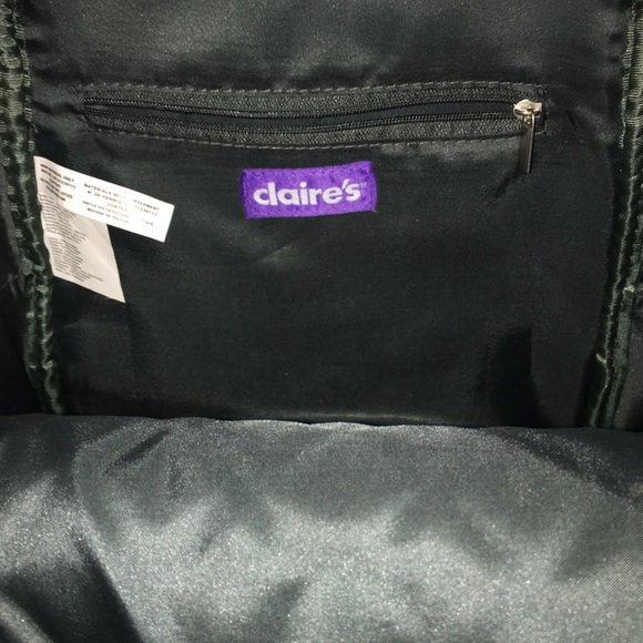 BLACK AND WHITE CLAIRES BACKPACK PURSE!! - Picture 3 of 5